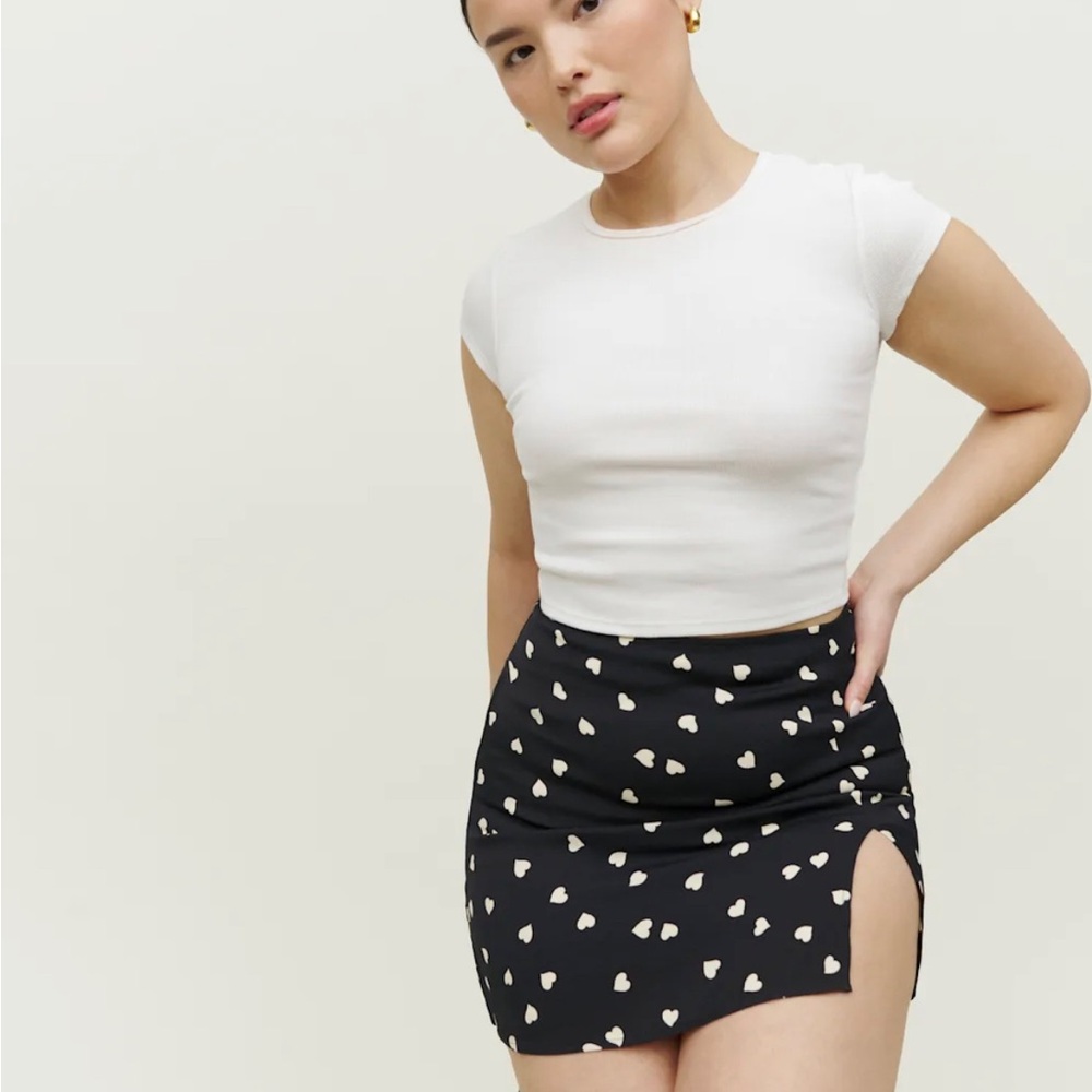 Reformation heart Margot Skirt